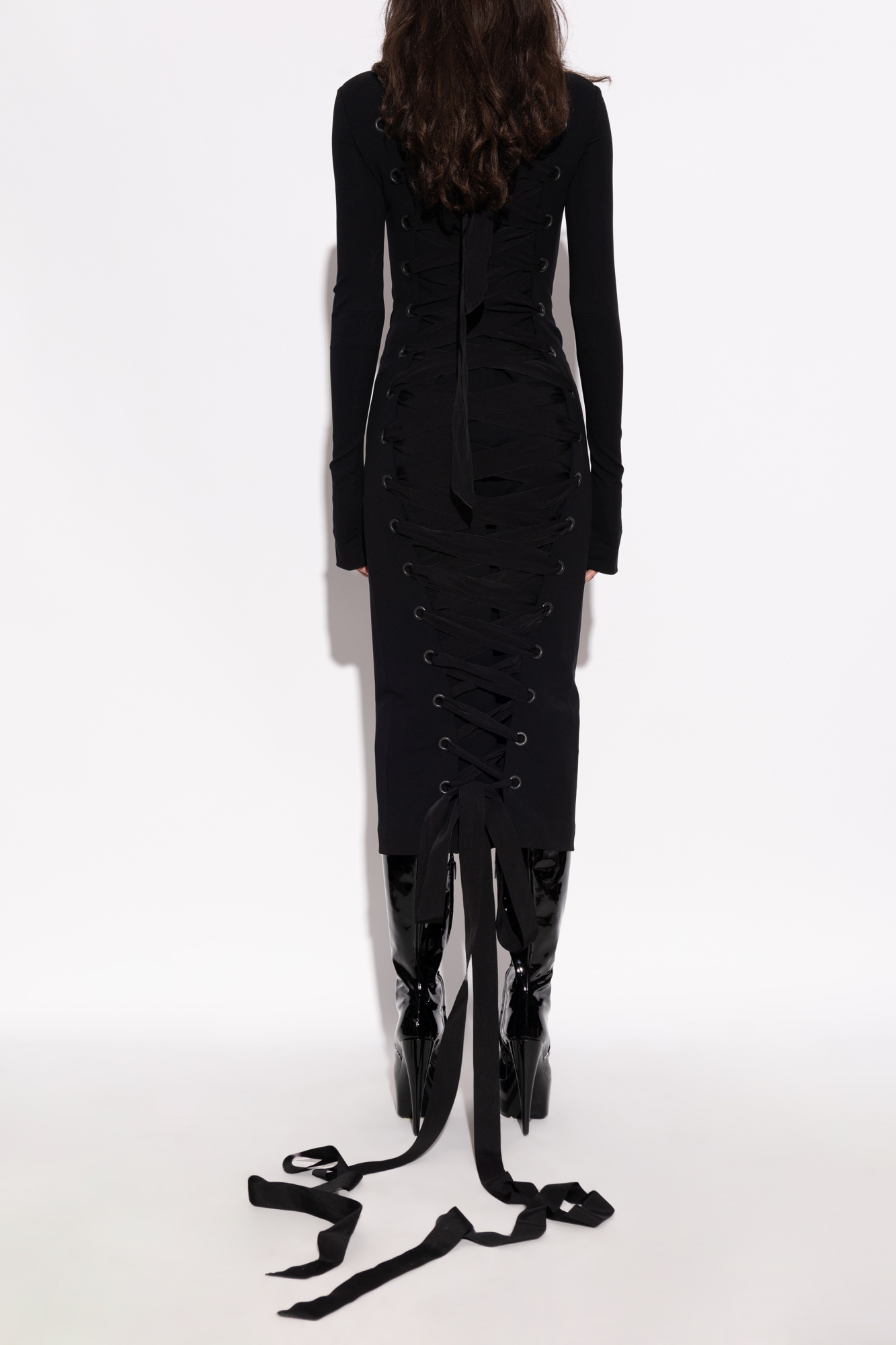 Balenciaga Dress with stand-up collar | Women's Clothing